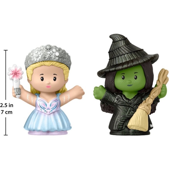 Little People Glinda & Elphaba Wicked: For Good Collector Figure Set - 2pk - Picture 3 of 4